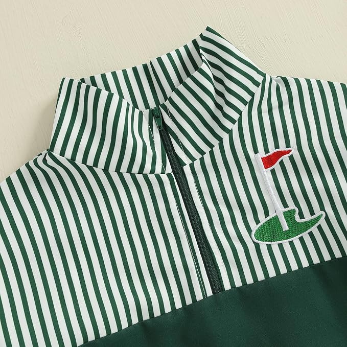Baby Boy Jacket Toddler Golf Clothes Long Sleeve Lapel Button Down Top Infant - Image 4