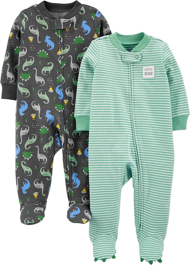 Simple Joys by Carter's baby-boys 2-way Zip Thermal Footed Sleep and Play by SimpleJoysbyCarters