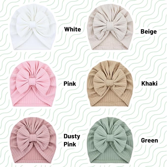 Cinaci 6 Pack Soft Turban Hats - Image 5