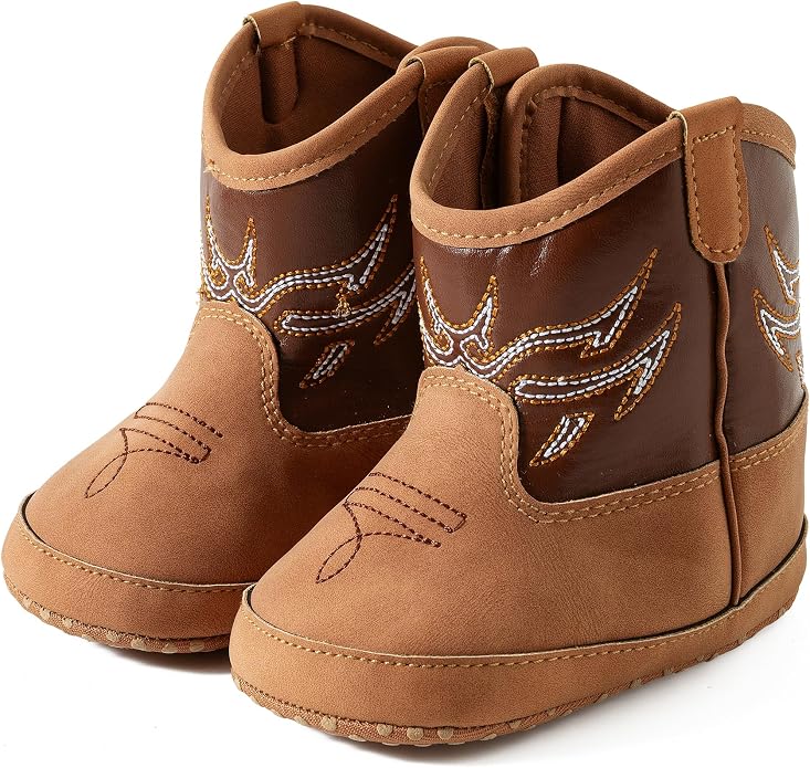 Jastore Baby Boys Girls Cowboy Boots Infant Western Booties Toddler Soft Sole by JASTORE
