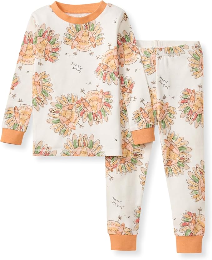 Burt's Bees Baby Girls Organic Cotton Pajamas, Toddler PJ Set, 2-PC | Soft by BurtsBeesBaby