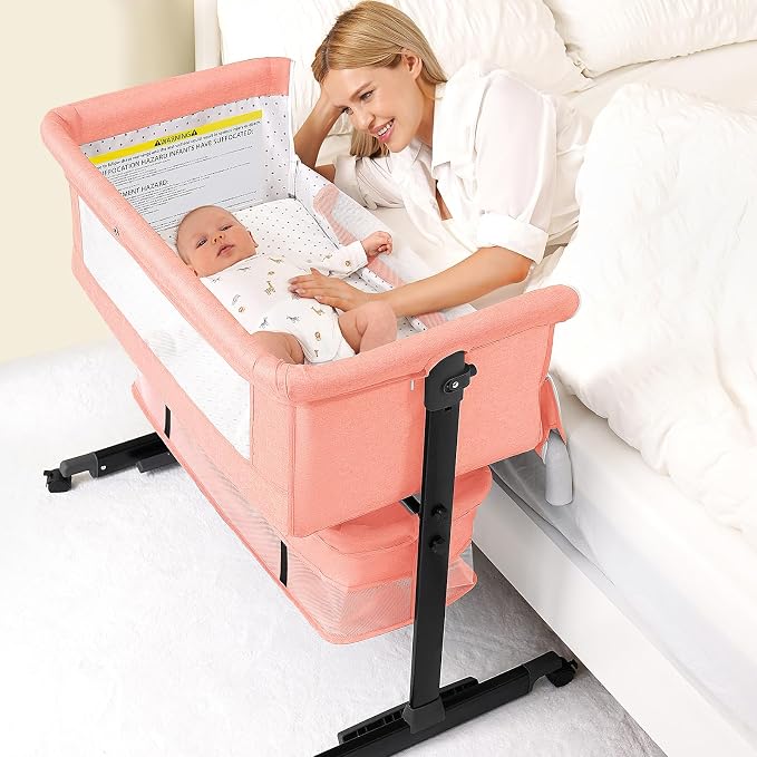 Semphis 3 in 1 Bassinet Bedside Sleeper, Baby Bassinets Bedside Sleeper by Semphis