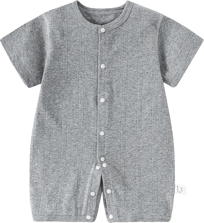 AMIYAN Unisex Baby Cotton Romper Boys Short Sleeve One-Piece Jumpsuit Infant by AMIYAN