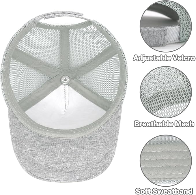 qikqik Baby Baseball Cap Toddler Baseball Hat with Mesh Infant Sun Hat UPF 50+ Baby Ball Cap Toddler Girl Hats Kids Hat Boys