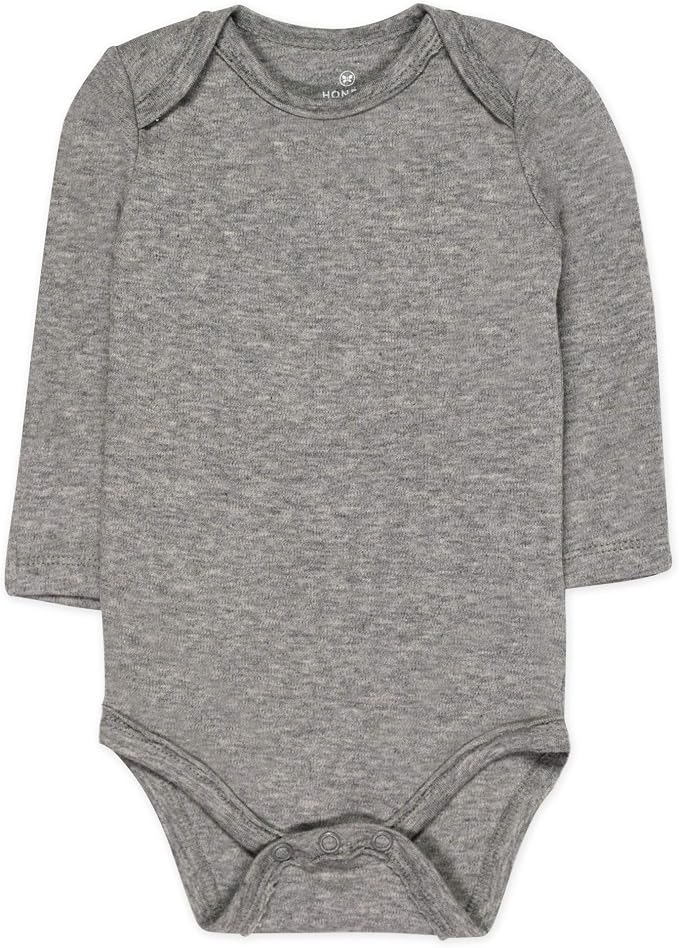 HonestBaby baby-girls 5-pack Long Sleeve Bodysuits One Piece 100% Organic Cotton - Image 3