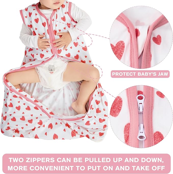 BSTOPPT 3 Pack Baby Sleep Sack 18-24 Months 100% Rayon Cotton Baby Sleeping Bag - Image 5