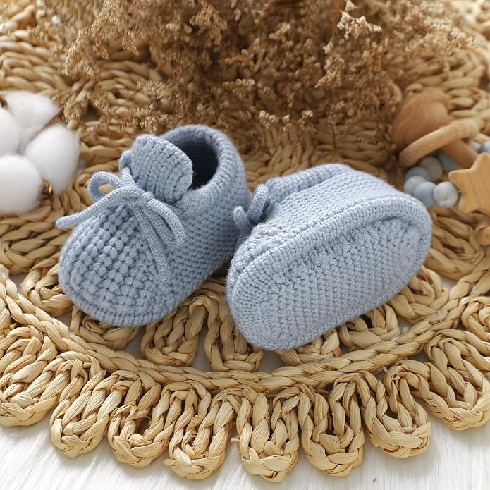 Baby Booties Newborn Baby First Shoes | Cozy Warm Knit Soft Booties - Image 6