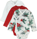 HonestBaby Baby 3-pack Long Sleeve Side-snap Kimono Bodysuits Organic Cotton by HonestBaby