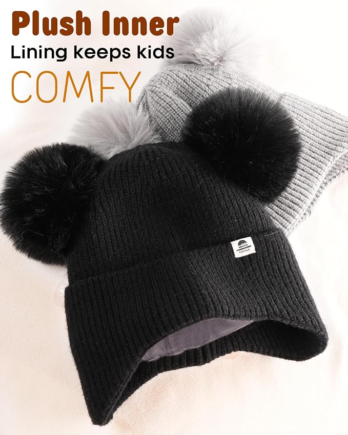FURTALK Baby Winter Hat Pom Pom Beanie - Image 2
