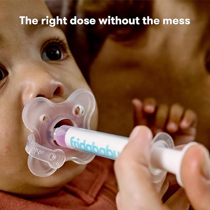 Frida Baby Medicine Pacifier Syringe, Accu-Dose Paci, Medi Frida Dispenser for Mess & Fuss Free Use, Made in USA