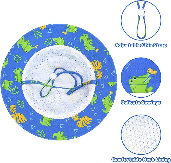 Baby Sun Hat Baby Boy Hats Toddler Hat UPF 50+ Bucket Hat - Image 2