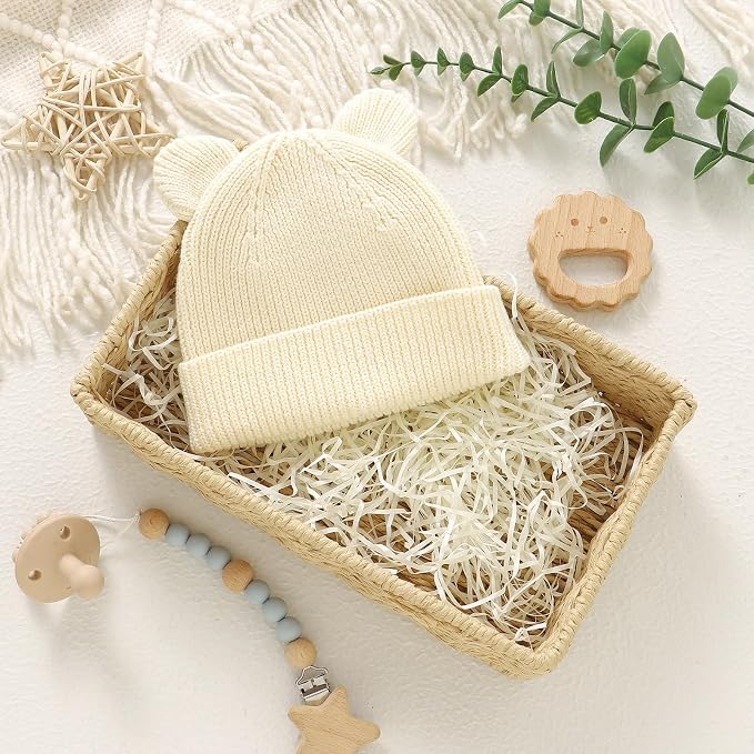 Hadetoto Cotton Baby Beanie Winter Knitted Hat - Image 6