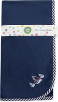 Little Me Blankets for Baby Boys' Sailboats Swaddling Receiving Blanket by LittleMeChildrensApparel