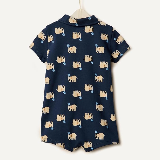 Amazon Essentials x Sofia Grainge Baby Boys' Short Sleeve Cotton Romper - Image 6