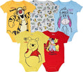 Disney Baby 5-Pack Short Sleeve Bodysuits Newborn to Infant by Disney