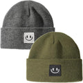FURTALK Baby Beanie 2 Pack Toddler Winter Hat Embroidered Knit Cap Ages 0-8 | by FURTALK