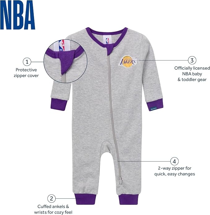 Gerber Baby NBA Footless Pajamas - Image 6