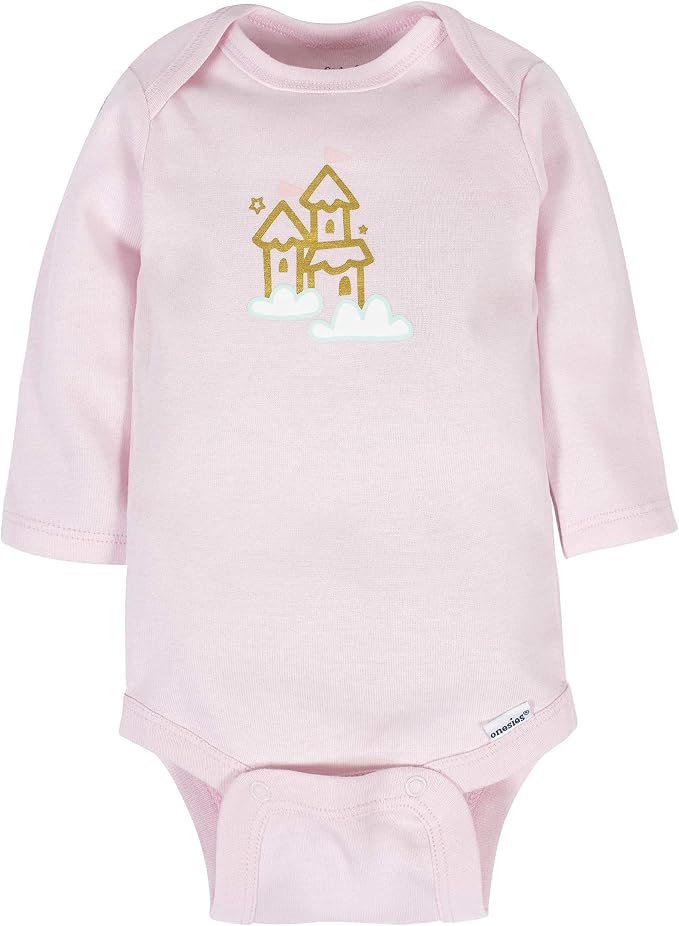 Gerber Baby Girls' 6-pack Long-sleeve Onesies Bodysuits - Image 8