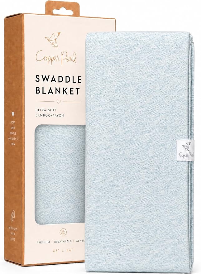 Copper Pearl Swaddle Blankets for Newborns | Soft Stretchy Receiving Blankets by CopperPearl