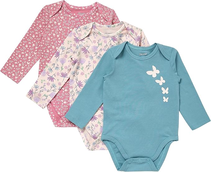 Hanes Baby Pure Comfort Long Sleeve Bodysuits, Infant Bodysuits, Boys & Girls by Hanes