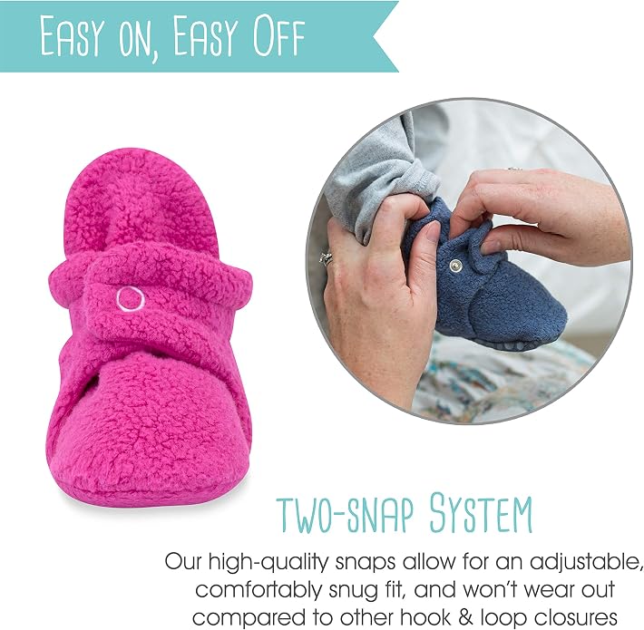 Zutano Baby Boys' Cozie Fleece Baby Booties - Image 7