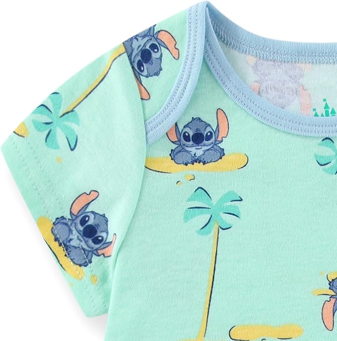 Disney Cars Pooh Mickey Stitch Baby Boys 2 Pack Romper - Image 7