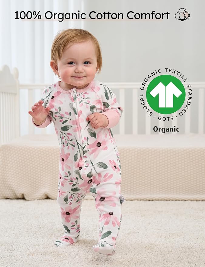 Yoofoss Baby Pajamas 100% Organic Cotton Baby Sleepers - Image 2