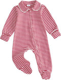 Seyurigaoka Newborn Baby Boy Girl Romper Long Sleeve Zipper Jumpsuit by SEYURIGAOKA