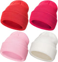 DRESHOW BQUBO 3 Pack Baby Beanies Toddler Kids Winter Hats Soft Knit Hat by DRESHOW