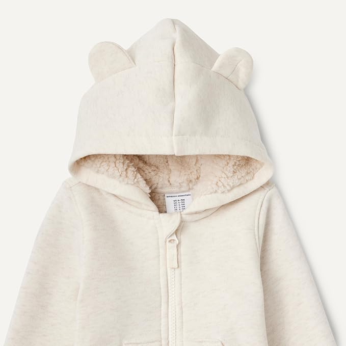 Amazon Essentials unisex-baby Sherpa Lined Full Zipper Hoodie - Image 4