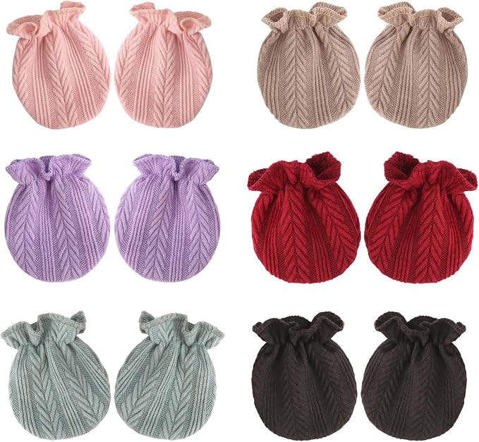 BQUBO Baby Mittens No Scratch Cotton Newborn Infant Glove Soft Skin-friendly by DRESHOW