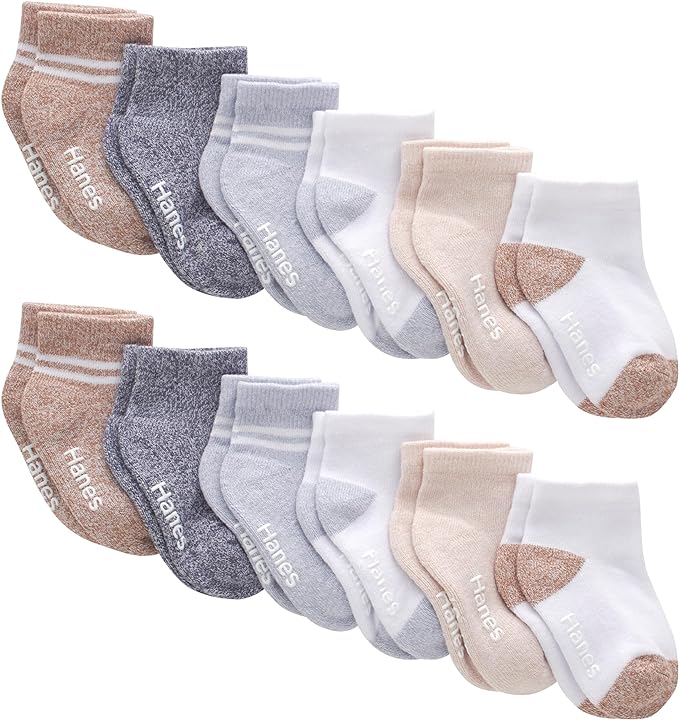 Hanes Toddler Ankle and Low Cut Socks, Pure Comfort Socks by Hanes