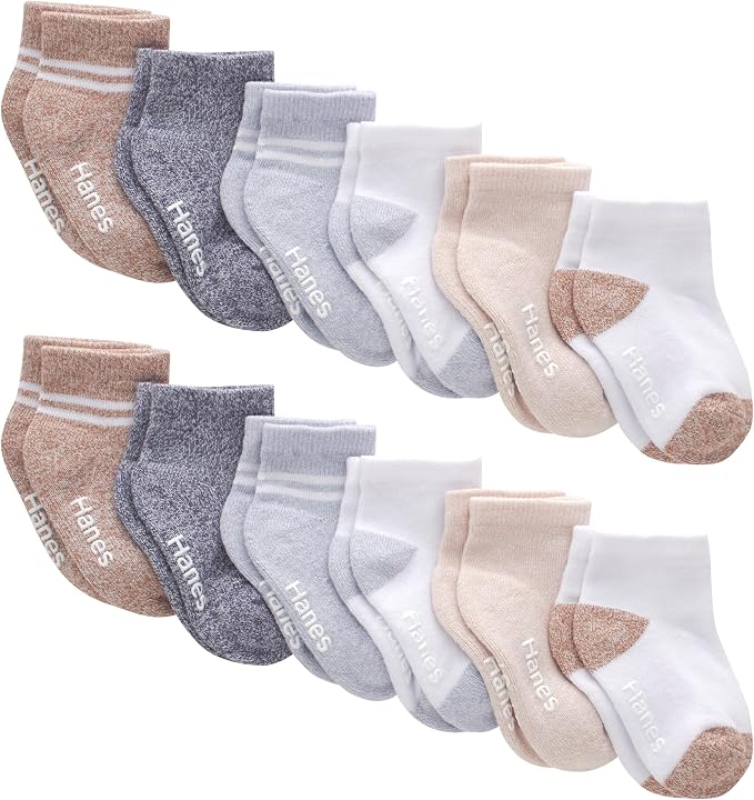 Hanes Toddler Ankle and Low Cut Socks, Pure Comfort Socks by Hanes