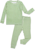 moimoln Cotton Modal Baby Toddler Pajamas Check Solid Leopard 6M-8Y by moimoln