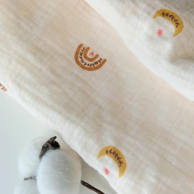 CREVENT 30''X40'' Organic Muslin Cotton Baby Blanket - Image 8