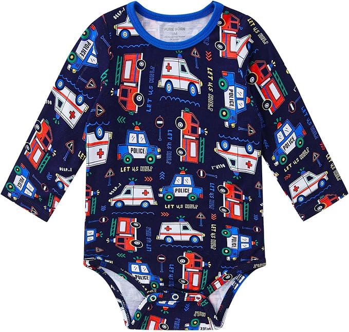 pureborn Baby Girls Boys Bodysuit Super Soft Cotton Romper 0-24 Months | by pureborn