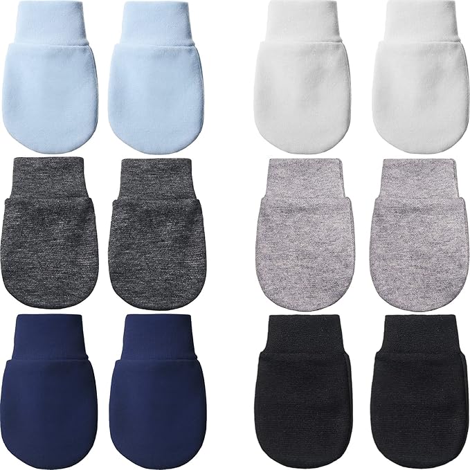 Geyoga 6 Pairs Baby Mittens Newborn No Scratch Gloves Infant | Anti Scratch by Geyoga