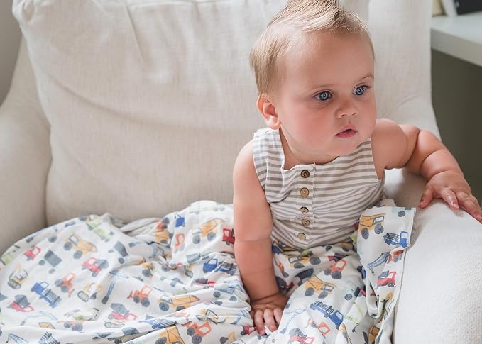Copper Pearl Swaddle Blankets for Newborns | Soft Stretchy Receiving Blankets - Image 4
