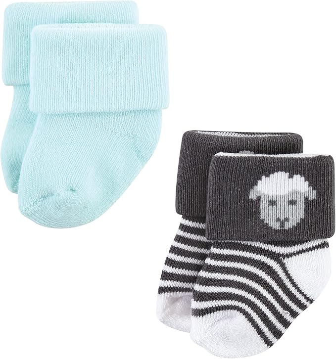 Hudson Baby Baby 8-pack Cotton Rich Newborn and Terry Socks - Image 3