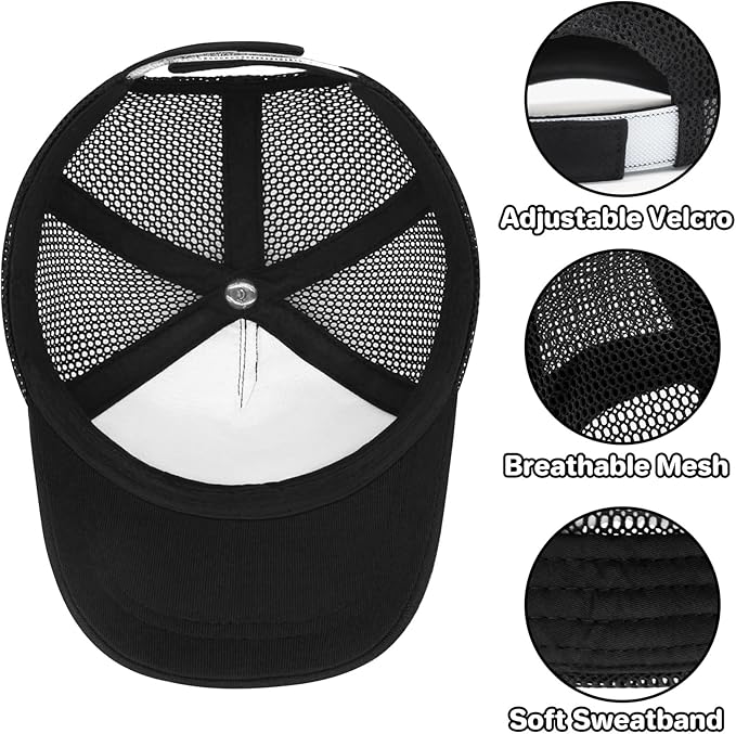 qikqik Baby Baseball Cap Toddler Baseball Hat with Mesh Infant Sun Hat UPF 50+ Baby Ball Cap Toddler Girl Hats Kids Hat Boys