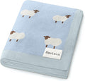 Knit Baby Swaddle Blanket for Boys by BleuLaLa
