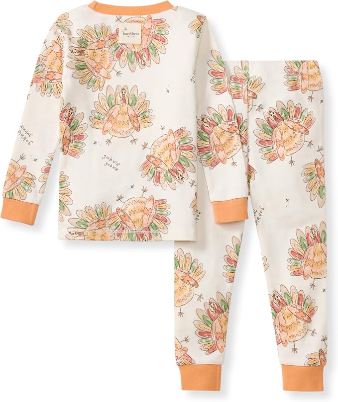 Burt's Bees Baby Girls Organic Cotton Pajamas, Toddler PJ Set, 2-PC | Soft - Image 2
