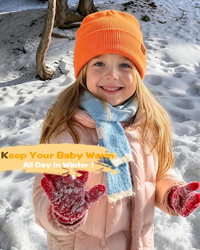 Baby Beanie Toddler Infant Winter Hats kids Warm Knit Caps - Image 3