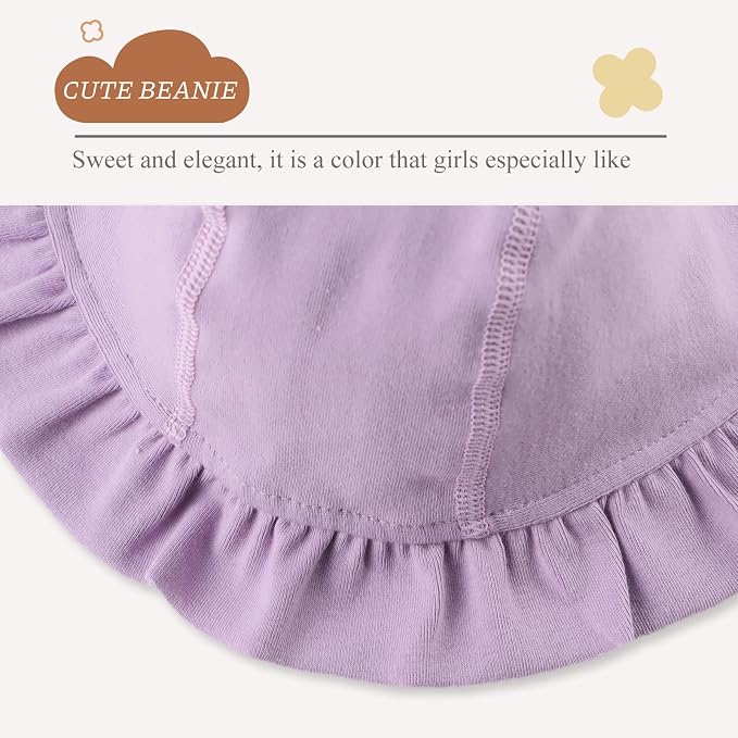 Lovely Baby Girl Hospital Hat Soft Cotton Newborn Beanie Winter Baby Hats - Image 5