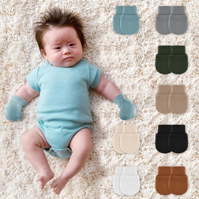 Cuffbow 16 Pairs Baby Mittens for Newborn Baby Boys Girls Infant Toddler - Image 4