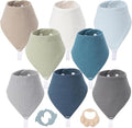 8-Pack Muslin Baby Bibs for Drooling and Teething | Soft& Absorbent, 100% Cotton by Unknown