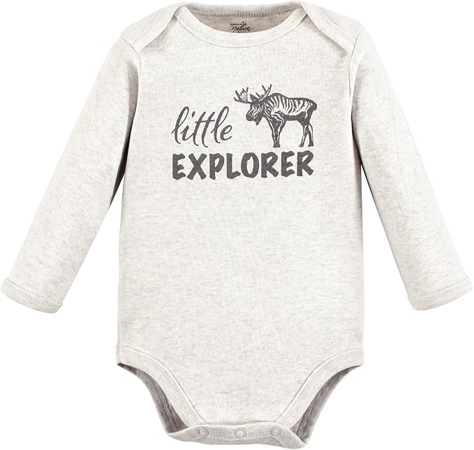 Touched by Nature Unisex Baby Organic Cotton Long-Sleeve Bodysuits - Image 3