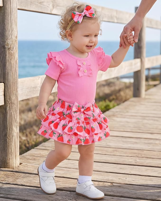 HONGTEYA Baby Girl Clothes Set Newborn Infant Summer Outfits - Image 6