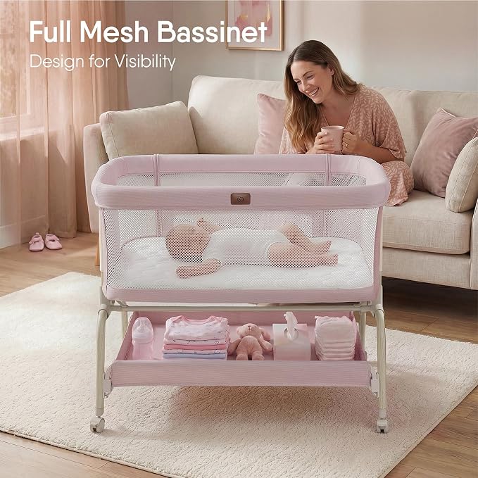 BabyBond Bassinet Bedside Crib, Stable and Secure Crib - Image 3