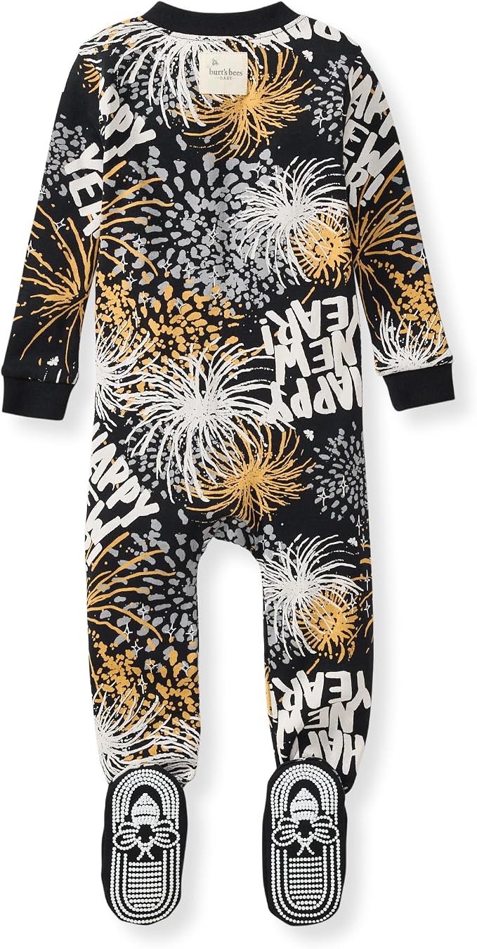Burt's Bees Baby Boys Organic Cotton, Snug Fit Footed Sleeper Pajamas | - Image 2